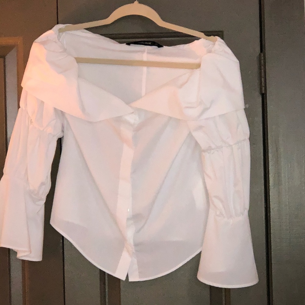 Zara off shoulder shirt